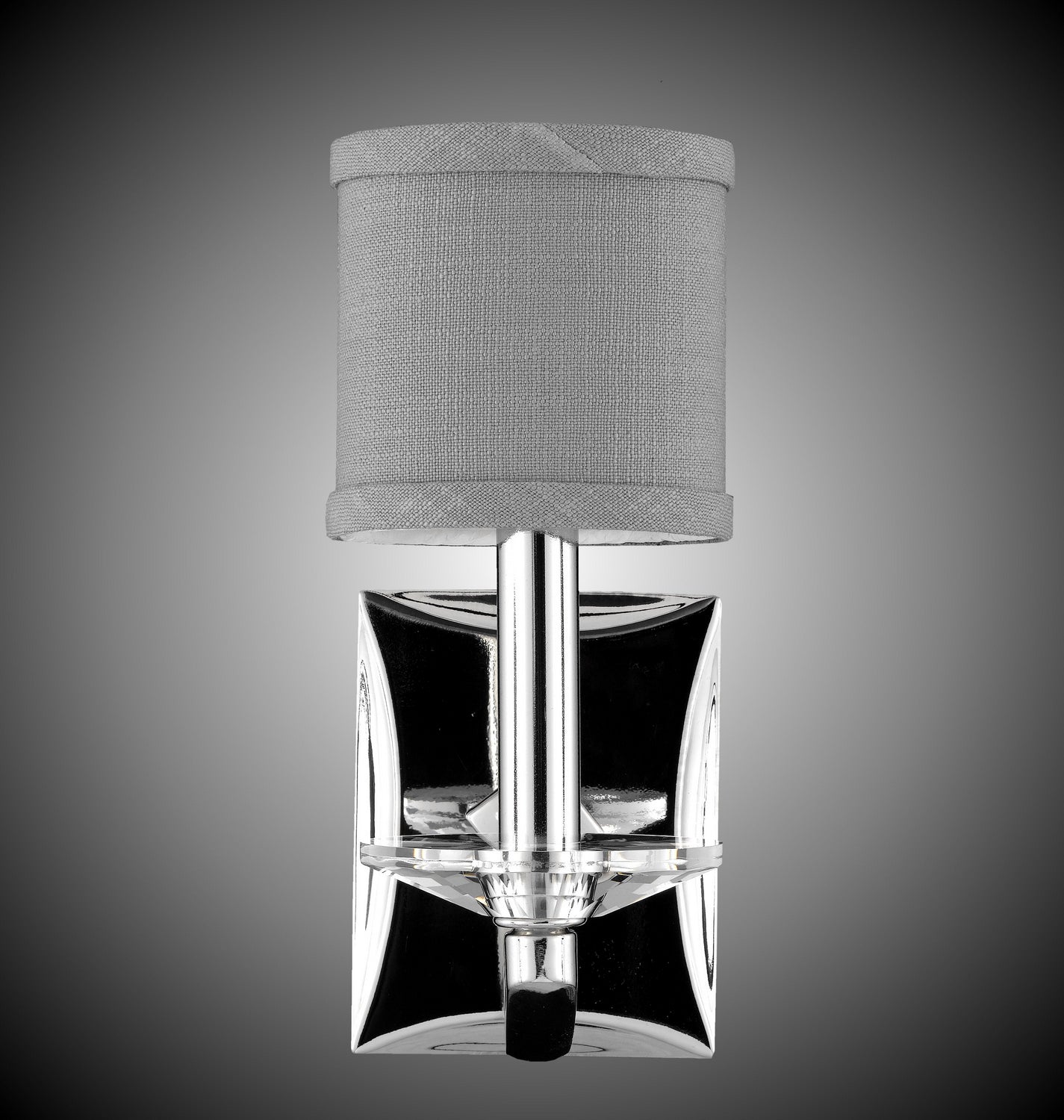 American Brass & Crystal - WS5481-38G-ST-GL - One Light Wall Sconce - Kensington - Polished Nickel