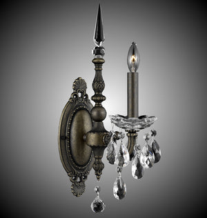 American Brass & Crystal - WS9391-O-21S-ST - One Light Wall Sconce - Venetian - Palace Bronze