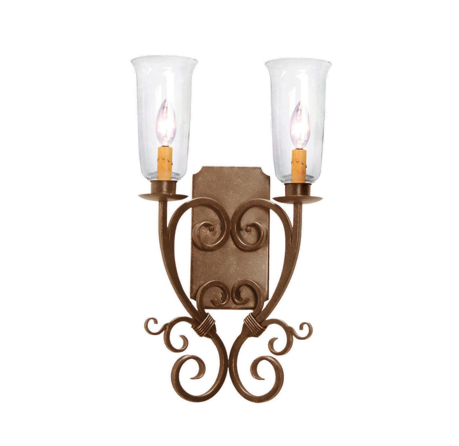 Meyda Tiffany - 115164 - Two Light Wall Sconce - Thierry - Antique Rust