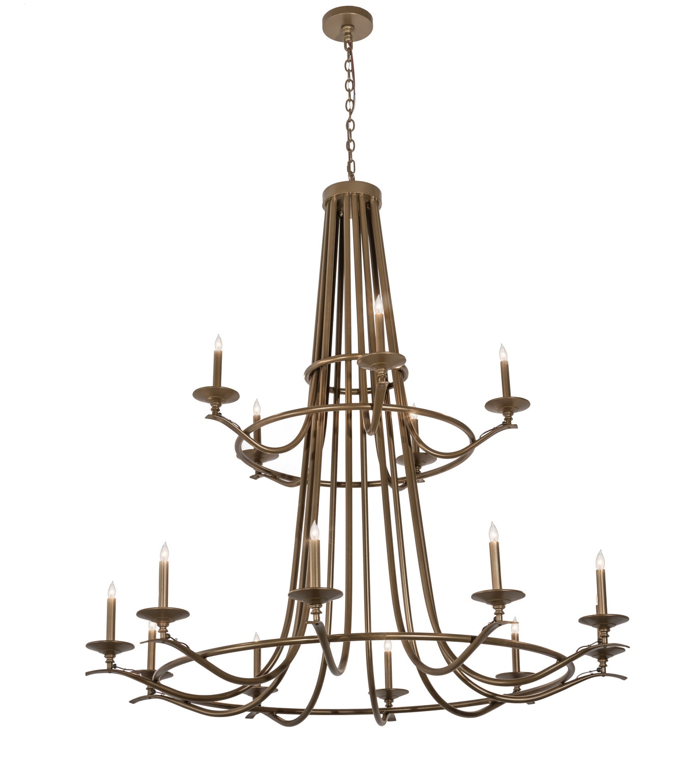 Meyda Tiffany - 170379 - 15 Light Chandelier - Octavia - Brown Metallic