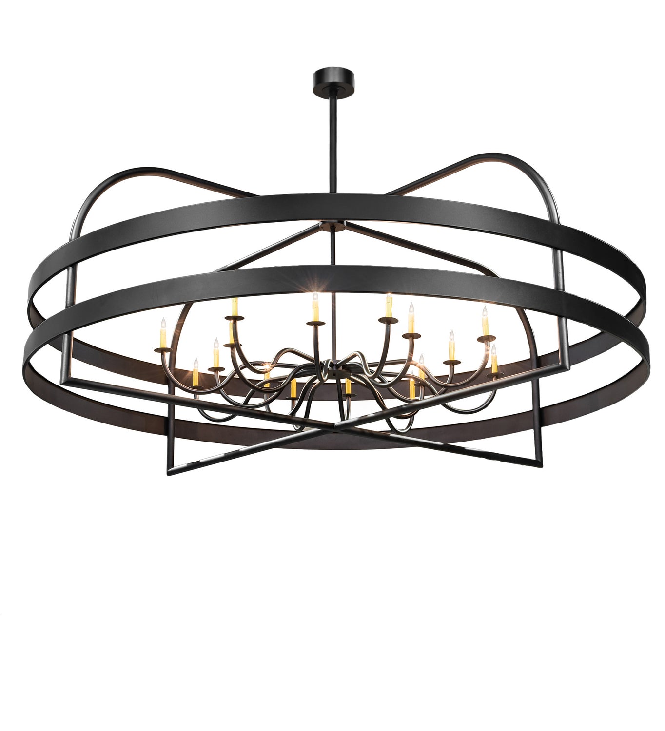 Meyda Tiffany - 189467 - LED Chandelier - Aldari - Textured Black