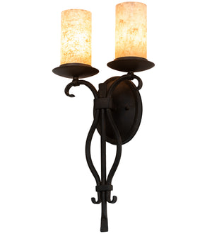 Meyda Tiffany - 191044 - Three Light Wall Sconce - Juliana - Chestnut