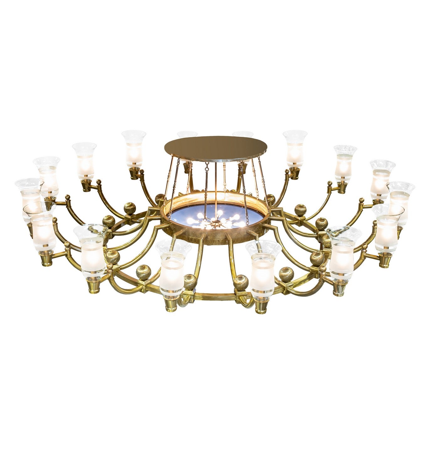 Meyda Tiffany - 191799 - 32 Light Chandelier - Kahe - Brass/Black Hills Gold