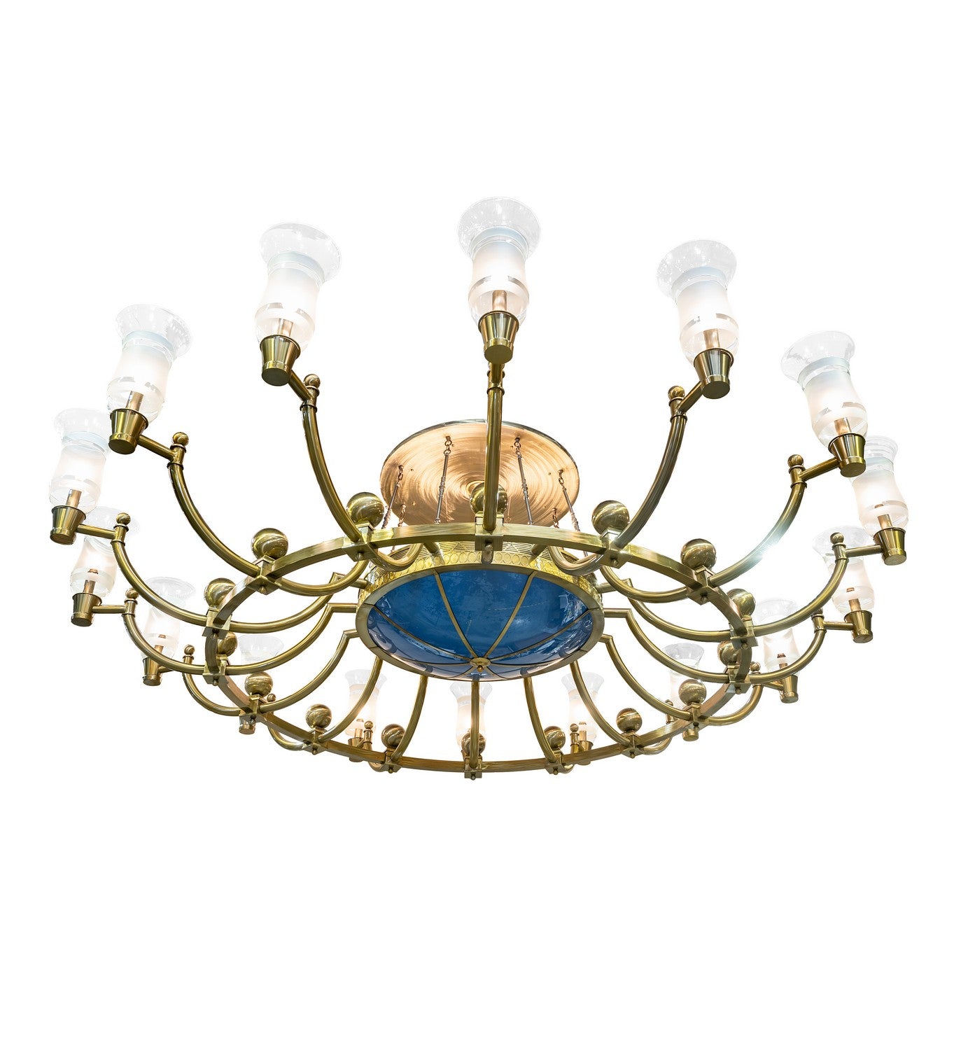 Meyda Tiffany - 191799 - 32 Light Chandelier - Kahe - Brass/Black Hills Gold