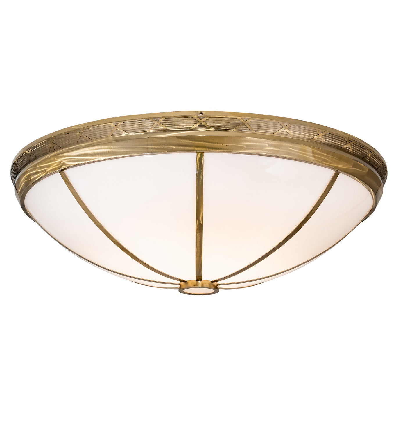 Meyda Tiffany - 191819 - 12 Light Flushmount - Kahe - Brass Powder Coat