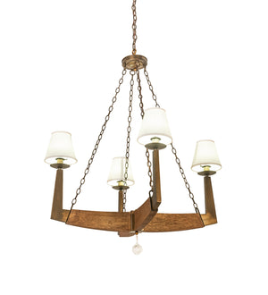 Meyda Tiffany - 195110 - Four Light Chandelier - Arendal - Antique Copper