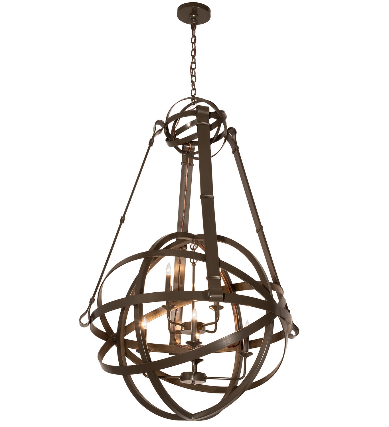 Meyda Tiffany - 196041 - LED Chandelier - Gimbal - Timeless Bronze