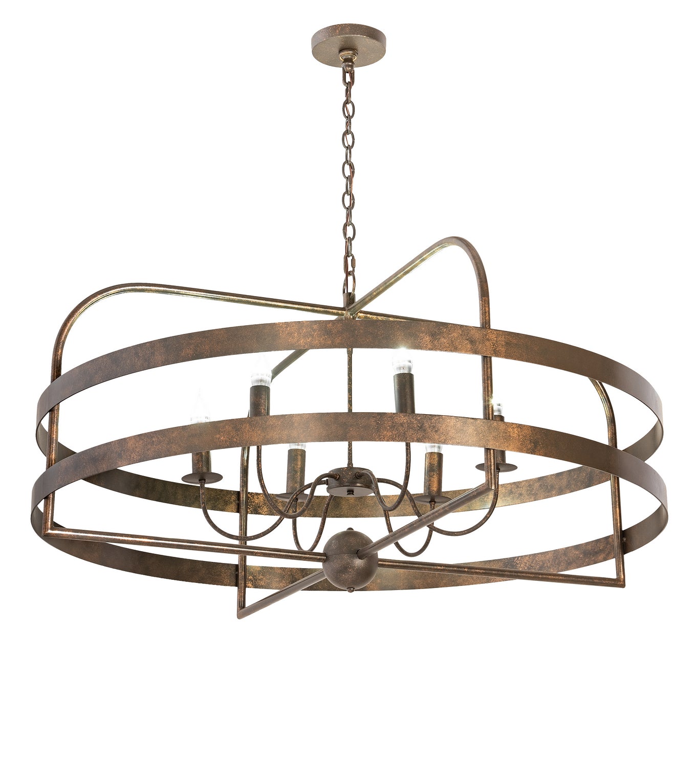 Meyda Tiffany - 197214 - LED Chandelier - Aldari - Gilded Tobacco