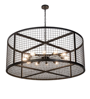 Meyda Tiffany - 197674 - 12 Light Pendant - Paloma Golpe - Textured Black