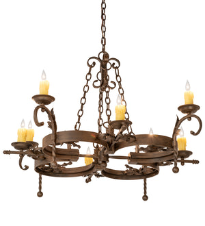 Meyda Tiffany - 199184 - Eight Light Chandelier - Andorra - Classic Rust