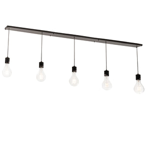 Meyda Tiffany - 201061 - LED Oblong Pendant - Alva - Wrought Iron