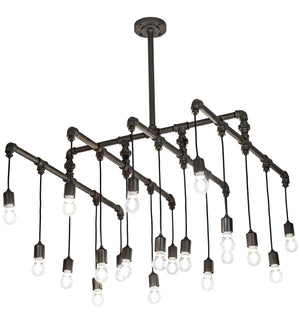 Meyda Tiffany - 201071 - LED Pendant - Pipedream - Wrought Iron