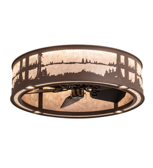 Meyda Tiffany - 202146 - LED Chandel-Air - Quiet Pond - Cafe Noir