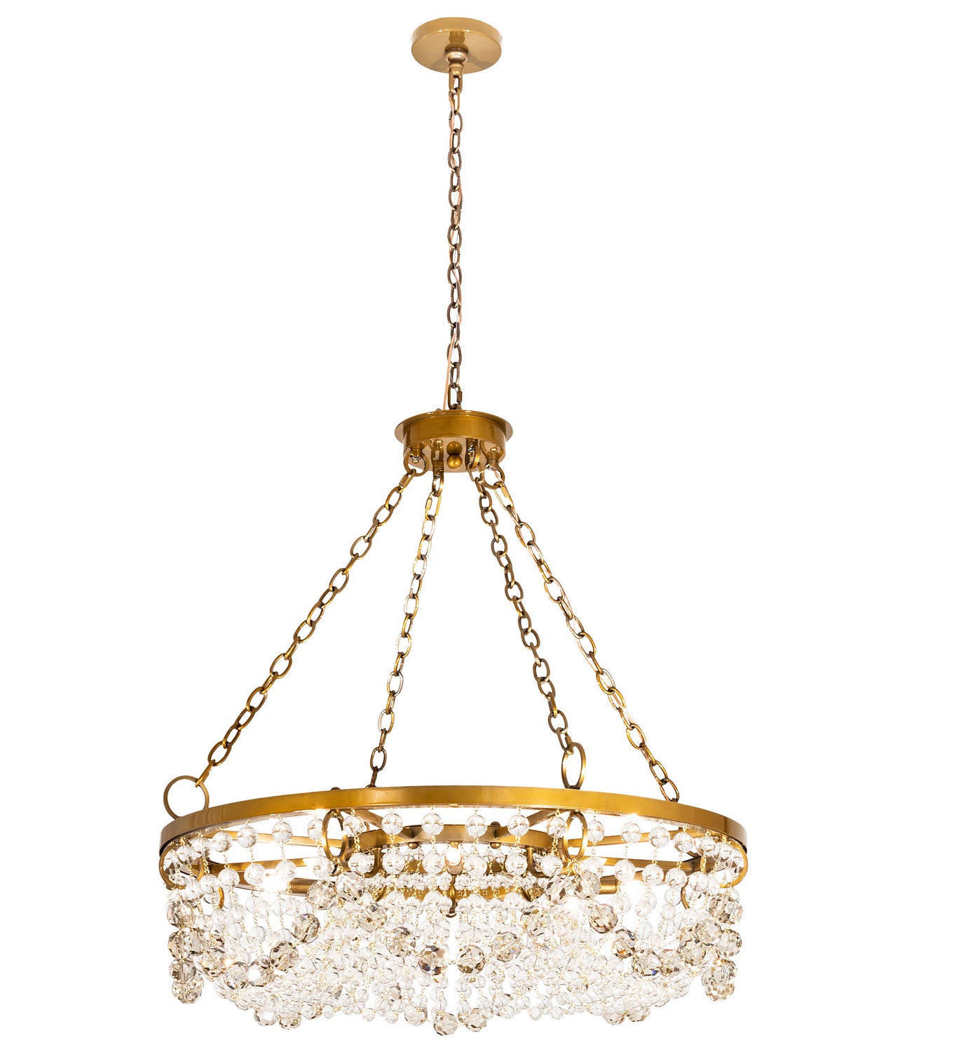 Meyda Tiffany - 202518 - Eight Light Chandelier - Sardinia - Transparent Gold