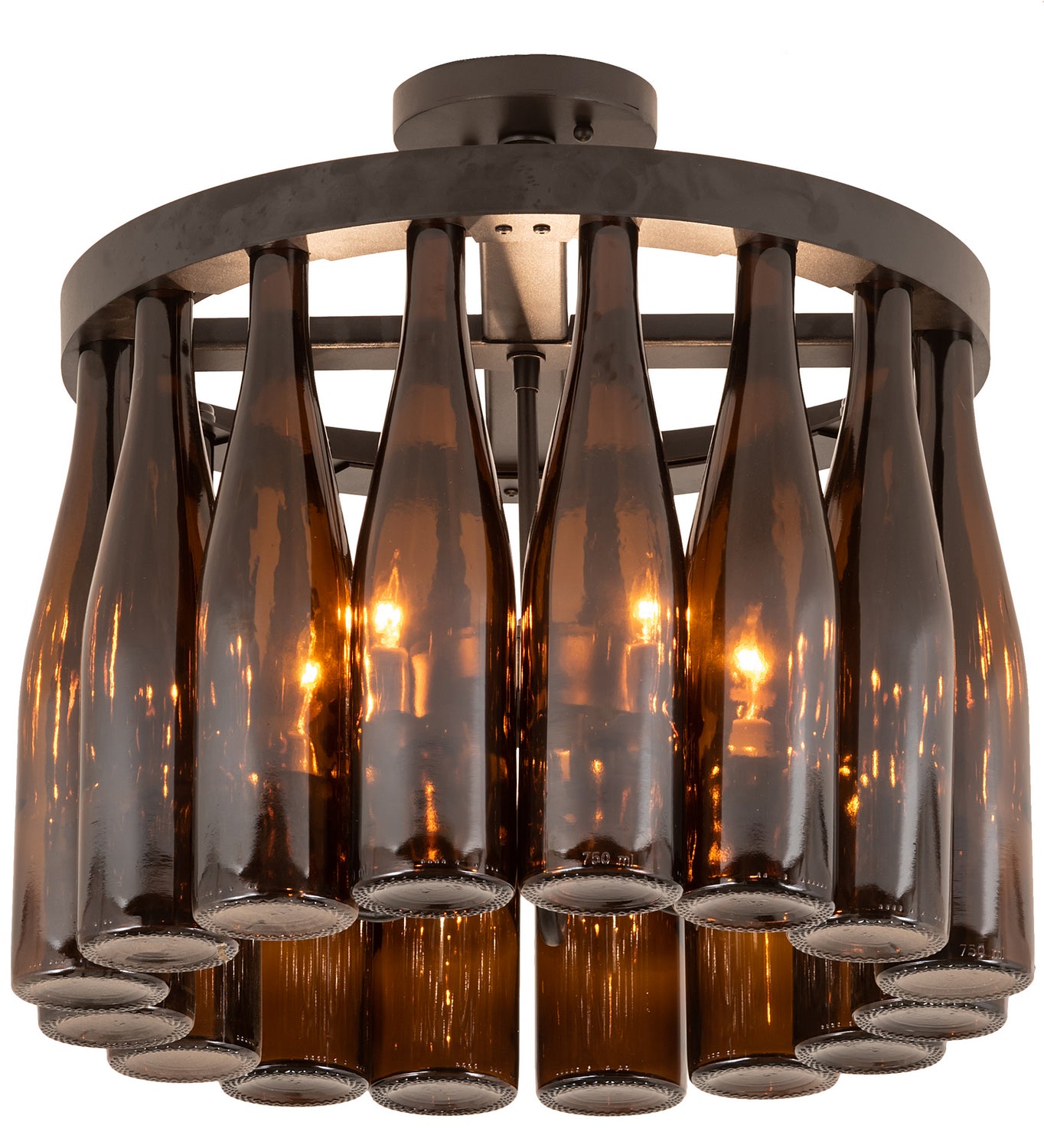 Meyda Tiffany - 202857 - Five Light Chandelier - Tuscan Vineyard - Textured Black