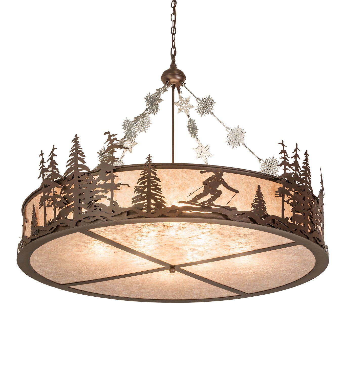 Meyda Tiffany - 203683 - Eight Light Pendant - Alpine - Caf Noir