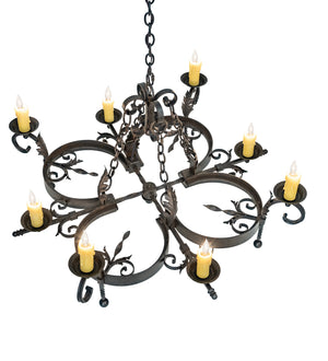 Meyda Tiffany - 204195 - Eight Light Chandelier - Andorra - Chestnut