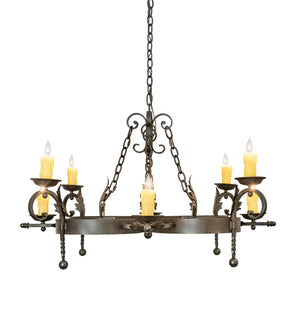 Meyda Tiffany - 204195 - Eight Light Chandelier - Andorra - Chestnut