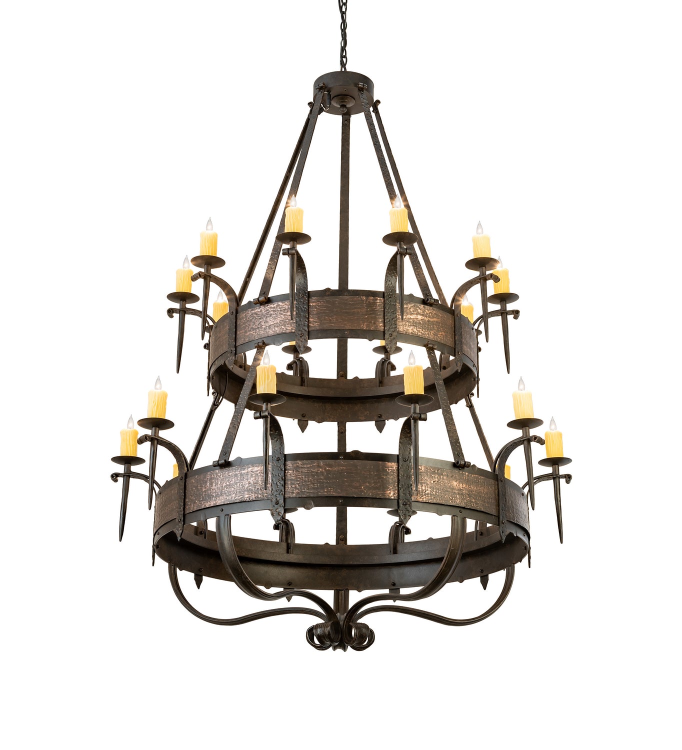 Meyda Tiffany - 204204 - 20 Light Chandelier - Costello - Chestnut/Blackened Copper