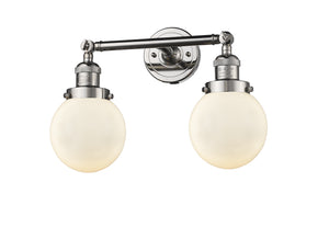 Innovations - 208-PN-G201-6 - Two Light Bath Vanity - Franklin Restoration - Polished Nickel