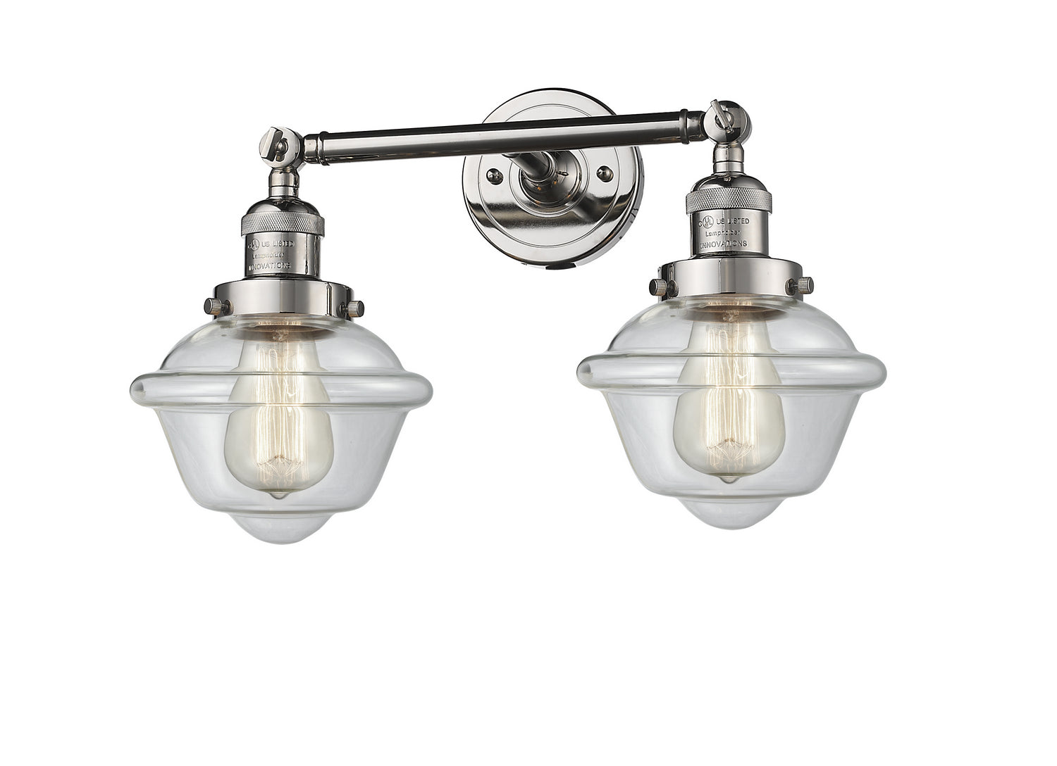 Innovations - 208-PN-G532 - Two Light Bath Vanity - Franklin Restoration - Polished Nickel