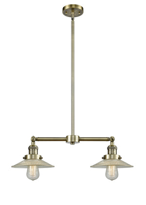 Innovations - 209-AB-G2 - Two Light Island Pendant - Franklin Restoration - Antique Brass