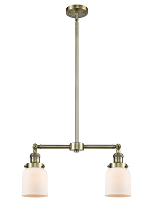 Innovations - 209-AB-G51 - Two Light Island Pendant - Franklin Restoration - Antique Brass