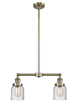 Innovations - 209-AB-G54 - Two Light Island Pendant - Franklin Restoration - Antique Brass