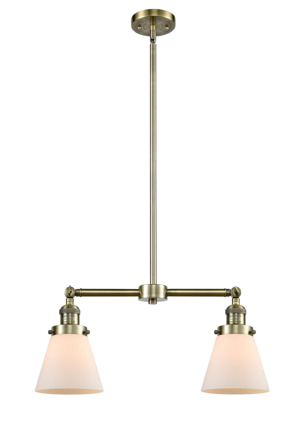 Innovations - 209-AB-G61 - Two Light Island Pendant - Franklin Restoration - Antique Brass