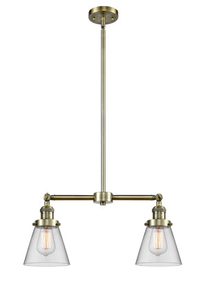 Innovations - 209-AB-G62 - Two Light Island Pendant - Franklin Restoration - Antique Brass