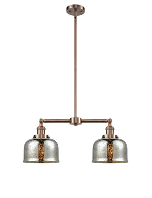 Innovations - 209-AC-G78 - Two Light Island Pendant - Franklin Restoration - Antique Copper