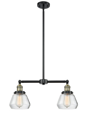 Innovations - 209-BAB-G172 - Two Light Island Pendant - Franklin Restoration - Black Antique Brass