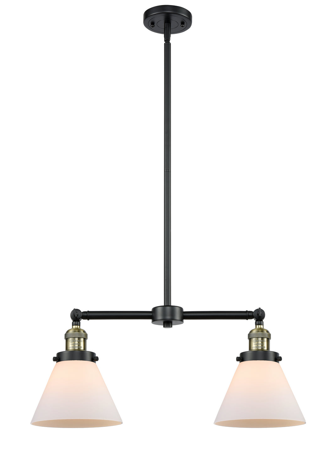 Innovations - 209-BAB-G41 - Two Light Island Pendant - Franklin Restoration - Black Antique Brass