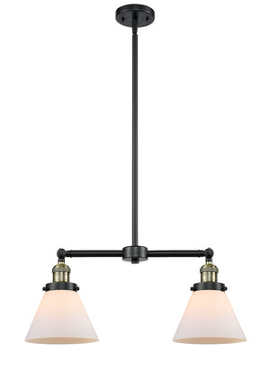 Innovations - 209-BAB-G41 - Two Light Island Pendant - Franklin Restoration - Black Antique Brass