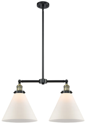 Innovations - 209-BAB-G41-L - Two Light Island Pendant - Franklin Restoration - Black Antique Brass