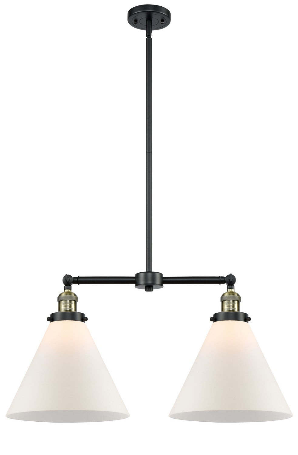 Innovations - 209-BAB-G41-L - Two Light Island Pendant - Franklin Restoration - Black Antique Brass