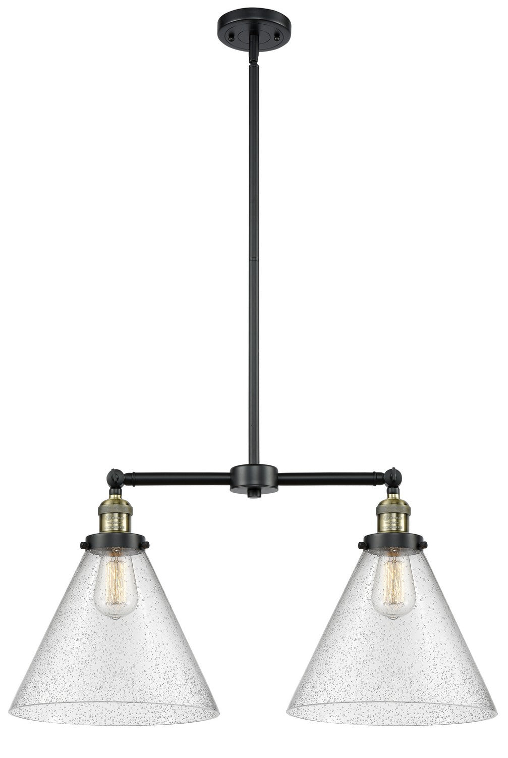 Innovations - 209-BAB-G44-L - Two Light Island Pendant - Franklin Restoration - Black Antique Brass