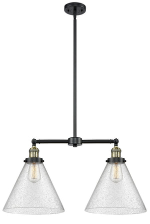 Innovations - 209-BAB-G44-L - Two Light Island Pendant - Franklin Restoration - Black Antique Brass