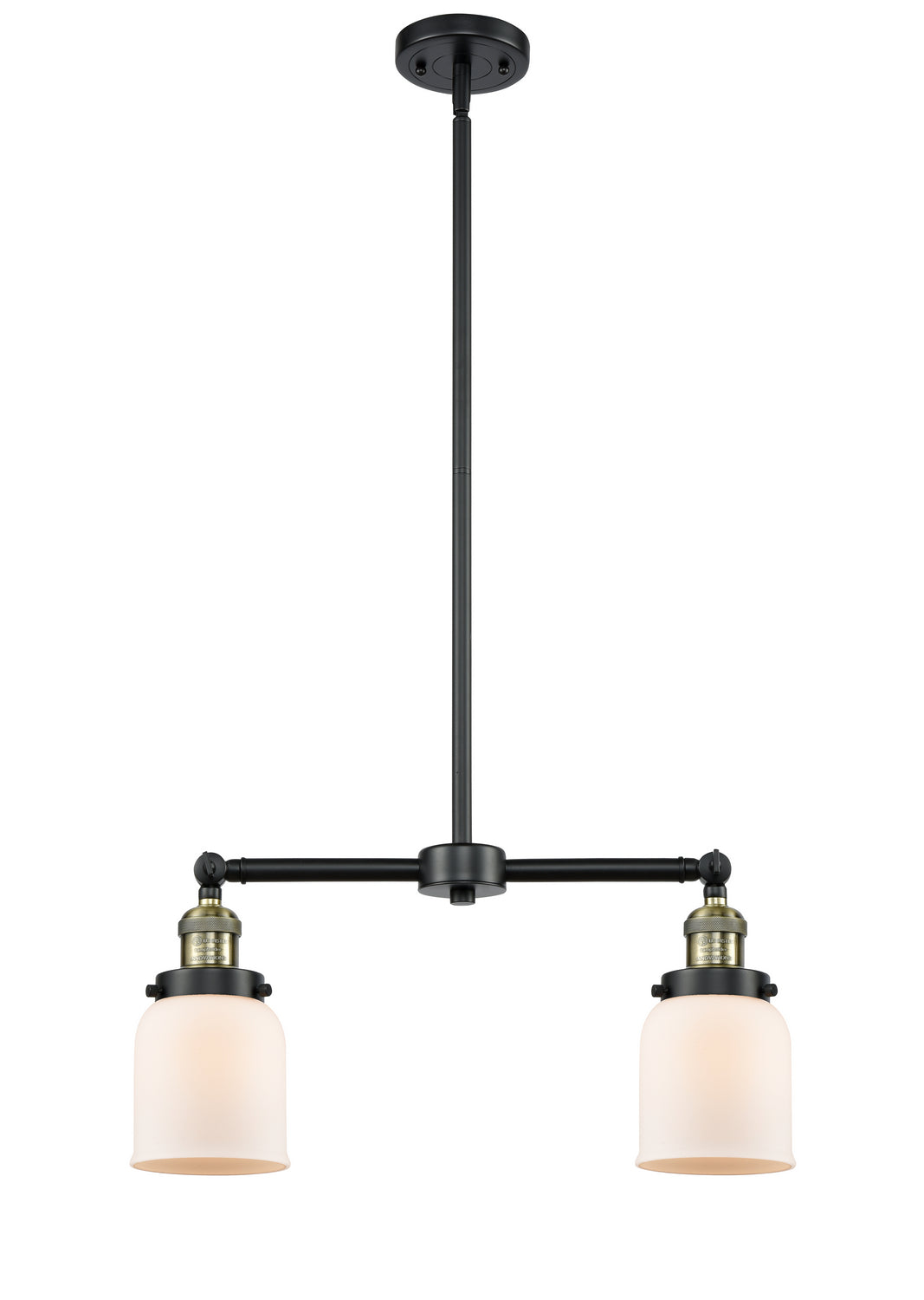 Innovations - 209-BAB-G51 - Two Light Island Pendant - Franklin Restoration - Black Antique Brass