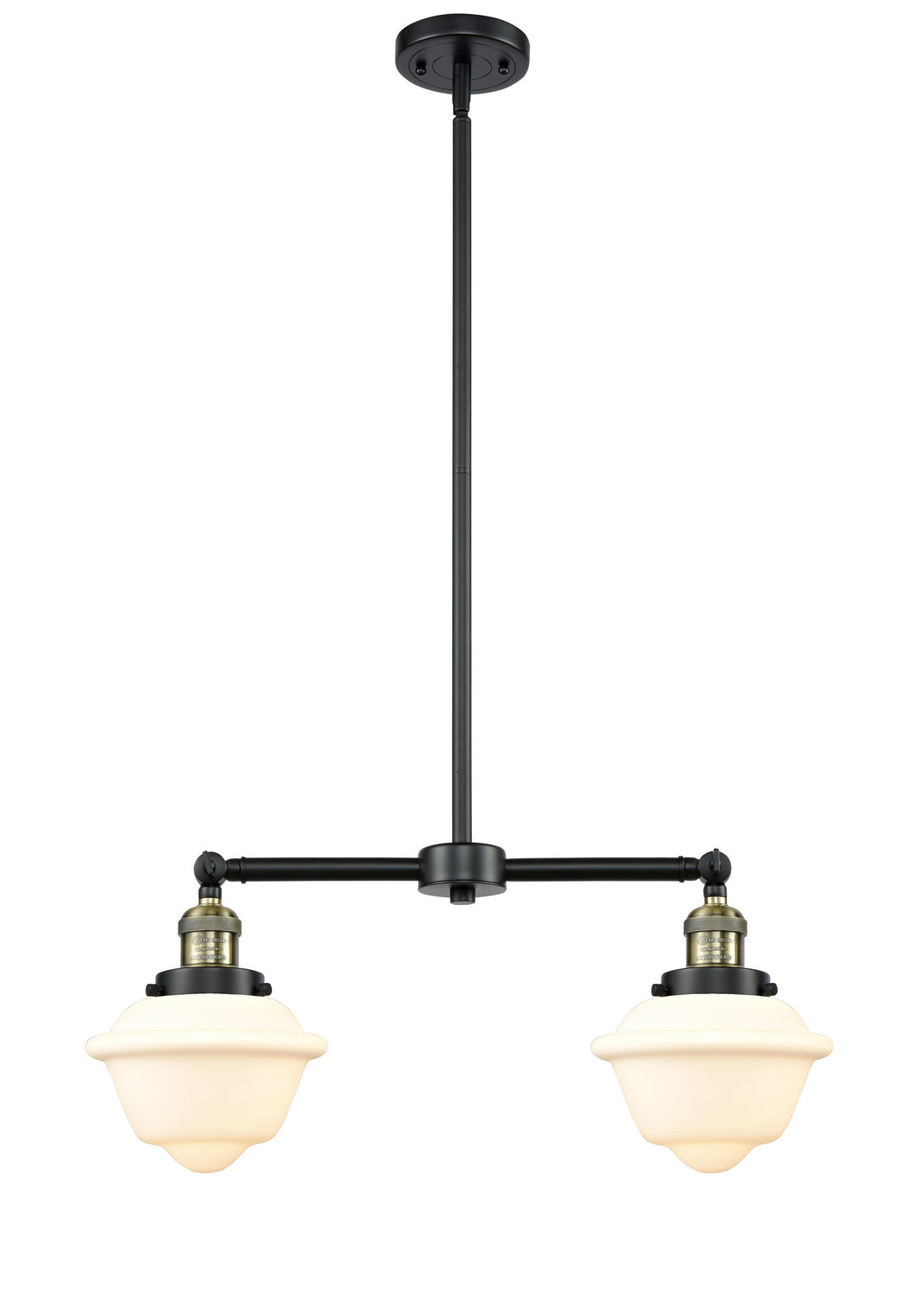 Innovations - 209-BAB-G531 - Two Light Island Pendant - Franklin Restoration - Black Antique Brass