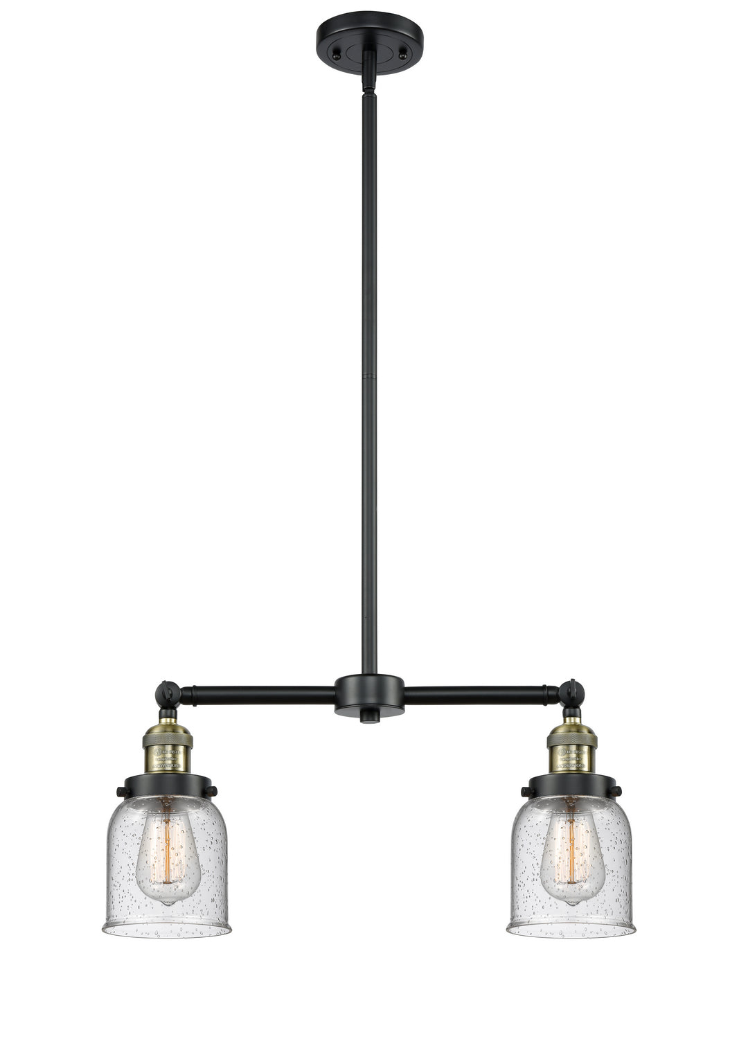 Innovations - 209-BAB-G54 - Two Light Island Pendant - Franklin Restoration - Black Antique Brass