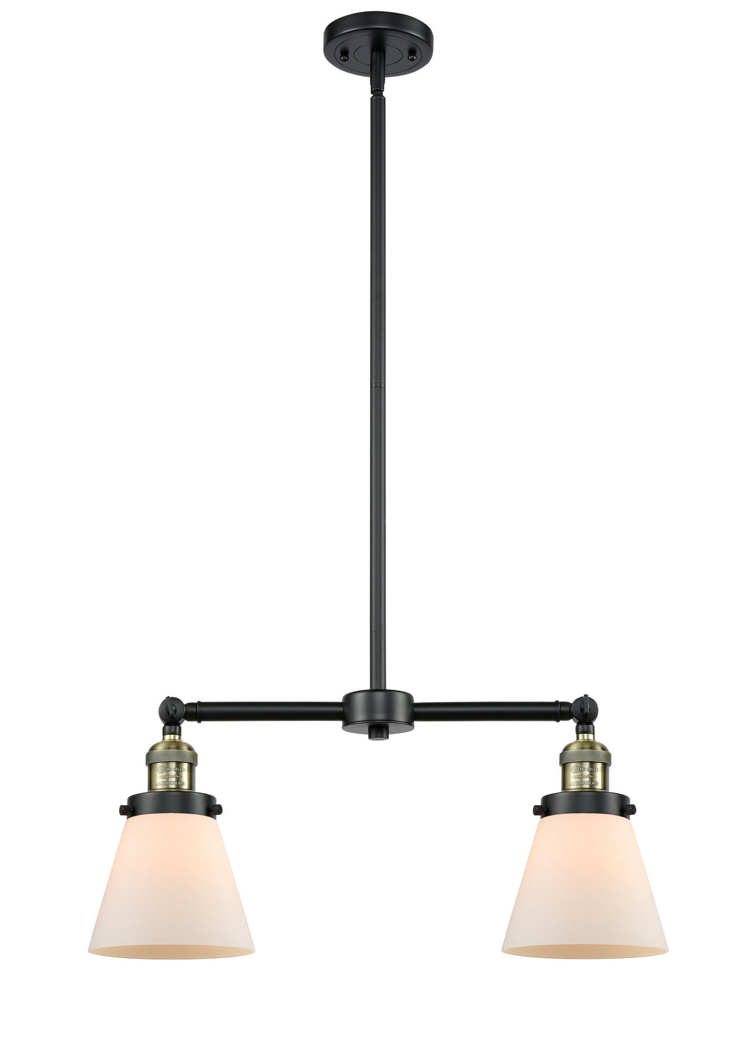 Innovations - 209-BAB-G61 - Two Light Island Pendant - Franklin Restoration - Black Antique Brass