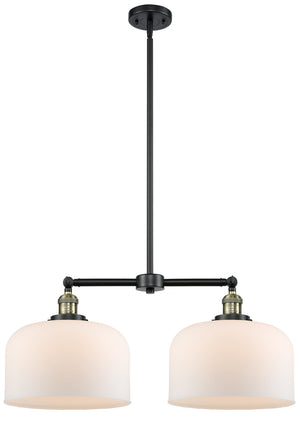 Innovations - 209-BAB-G71-L - Two Light Island Pendant - Franklin Restoration - Black Antique Brass