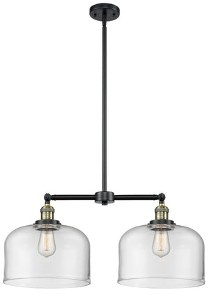 Innovations - 209-BAB-G72-L - Two Light Island Pendant - Franklin Restoration - Black Antique Brass