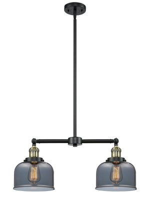 Innovations - 209-BAB-G73 - Two Light Island Pendant - Franklin Restoration - Black Antique Brass