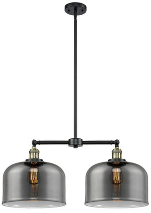 Innovations - 209-BAB-G73-L - Two Light Island Pendant - Franklin Restoration - Black Antique Brass