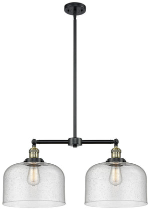 Innovations - 209-BAB-G74-L - Two Light Island Pendant - Franklin Restoration - Black Antique Brass