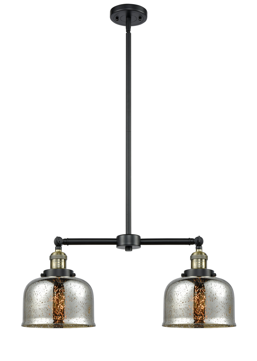 Innovations - 209-BAB-G78 - Two Light Island Pendant - Franklin Restoration - Black Antique Brass