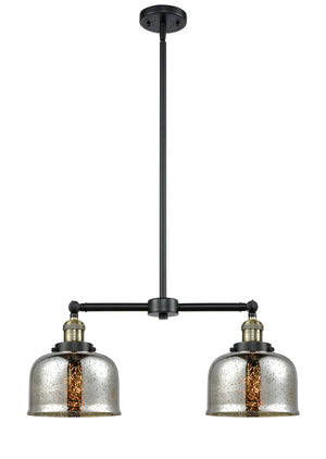 Innovations - 209-BAB-G78 - Two Light Island Pendant - Franklin Restoration - Black Antique Brass