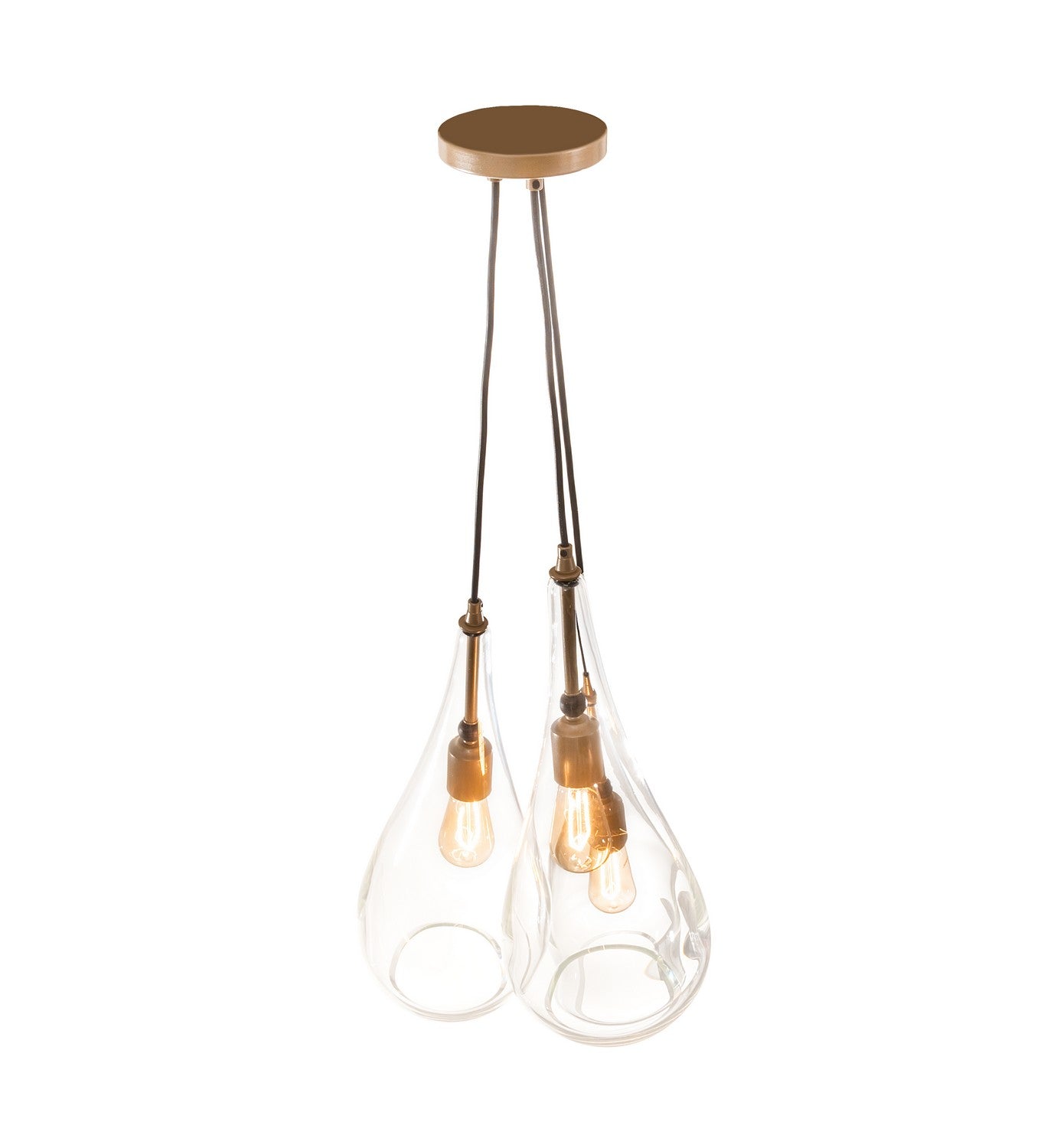 Meyda Tiffany - 210843 - Three Light Pendant - Madari - Champagne Metallic